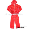 child velour knitted casual set,kids sports wear